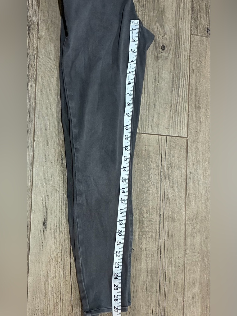 SPANX Charcoal Gray Skinny Jeggings Pull On Stretch Jeans Women’s M - Picture 8 of 8